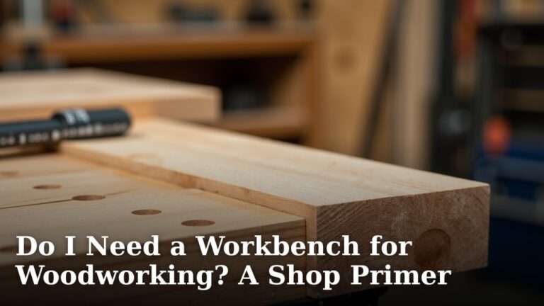 Do I Need a Workbench for Woodworking? A Shop Primer