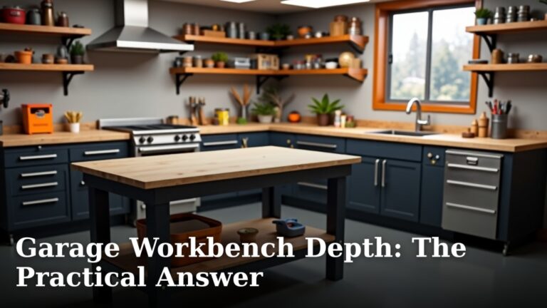 Garage Workbench Depth: The Practical Answer