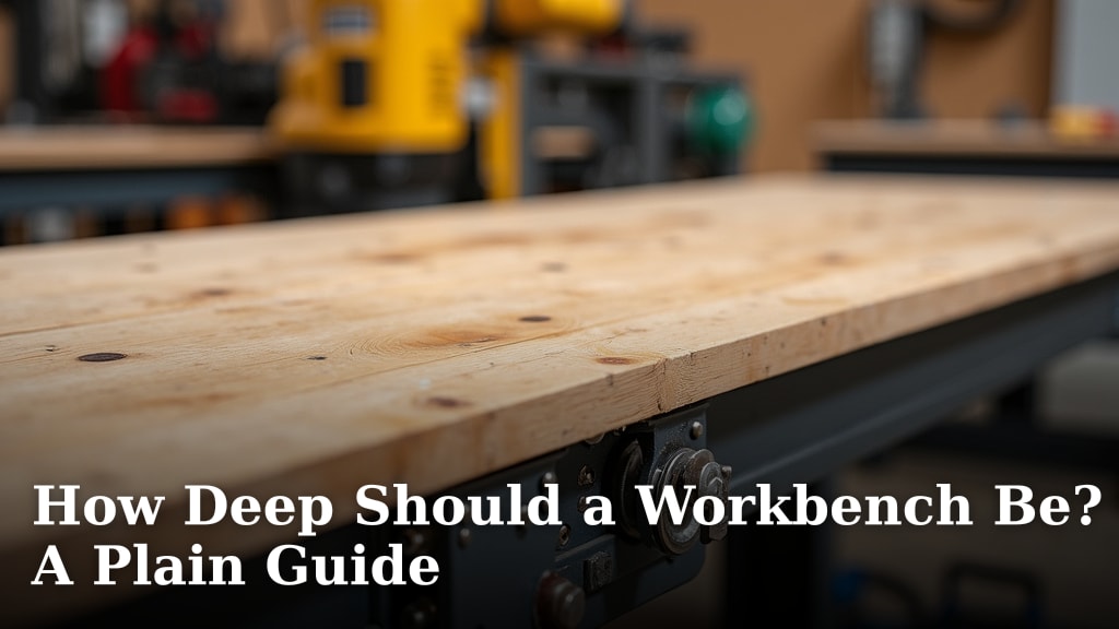 How Deep Should a Workbench Be? A Plain Guide