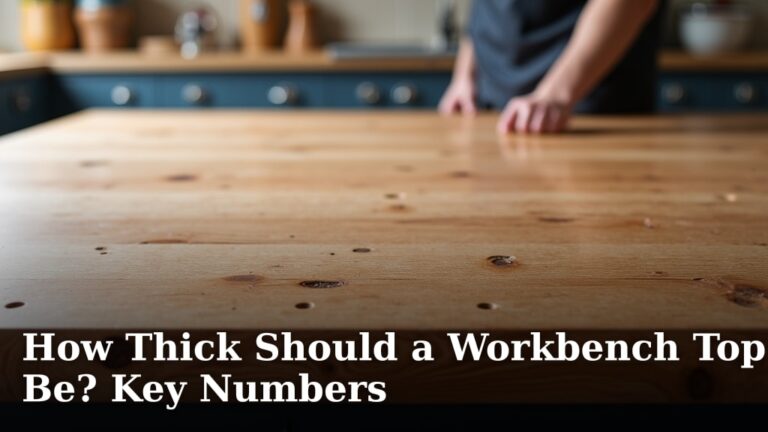 How Thick Should a Workbench Top Be? Key Numbers