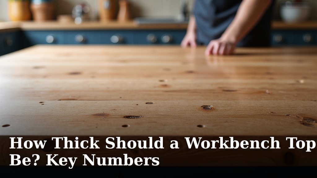 How Thick Should a Workbench Top Be? Key Numbers