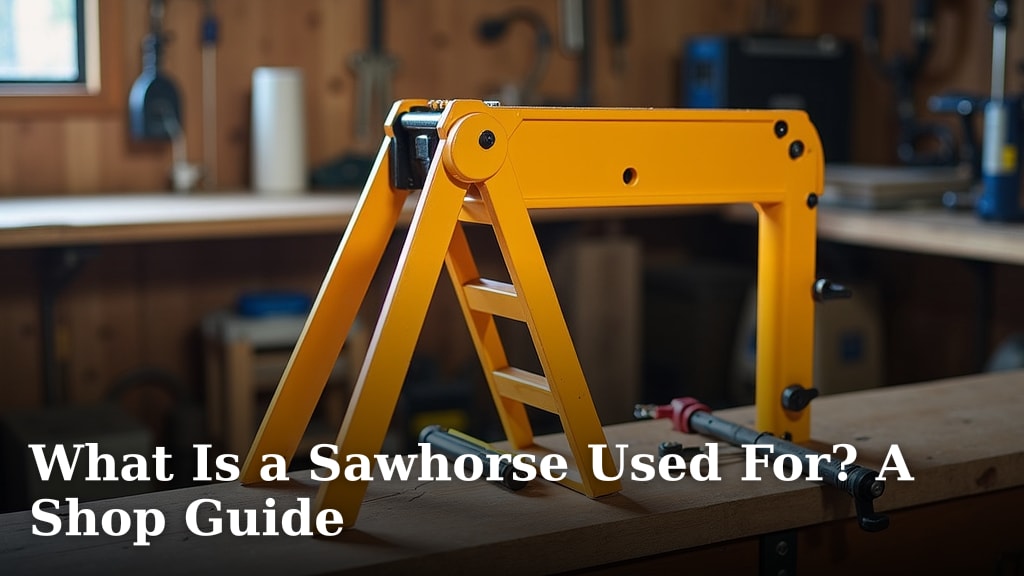 What Is a Sawhorse Used For? A Shop Guide